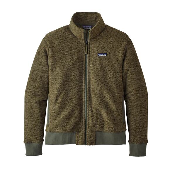 Patagonia Men’s Woolyester Full-Zip Fleece Jacket Green XL - Picture 1 of 8